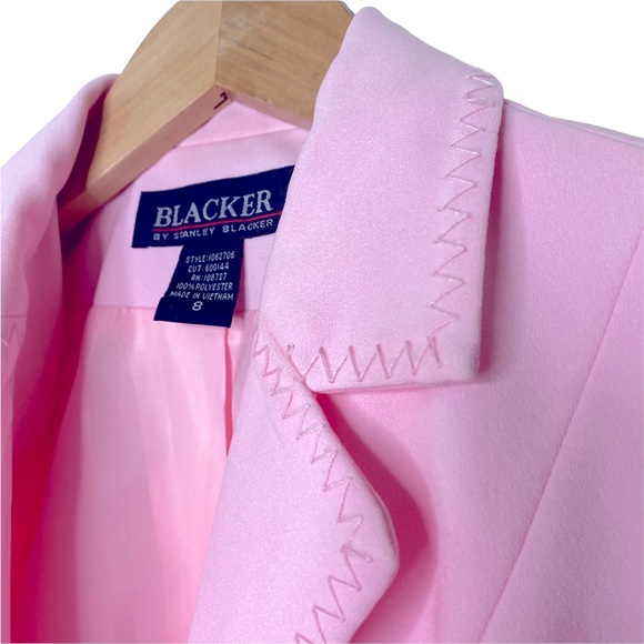 Pink Blacker by Stanley Blacker Jacket - Size 8 - Trendy - Statement Jacket - Picture 7 of 10